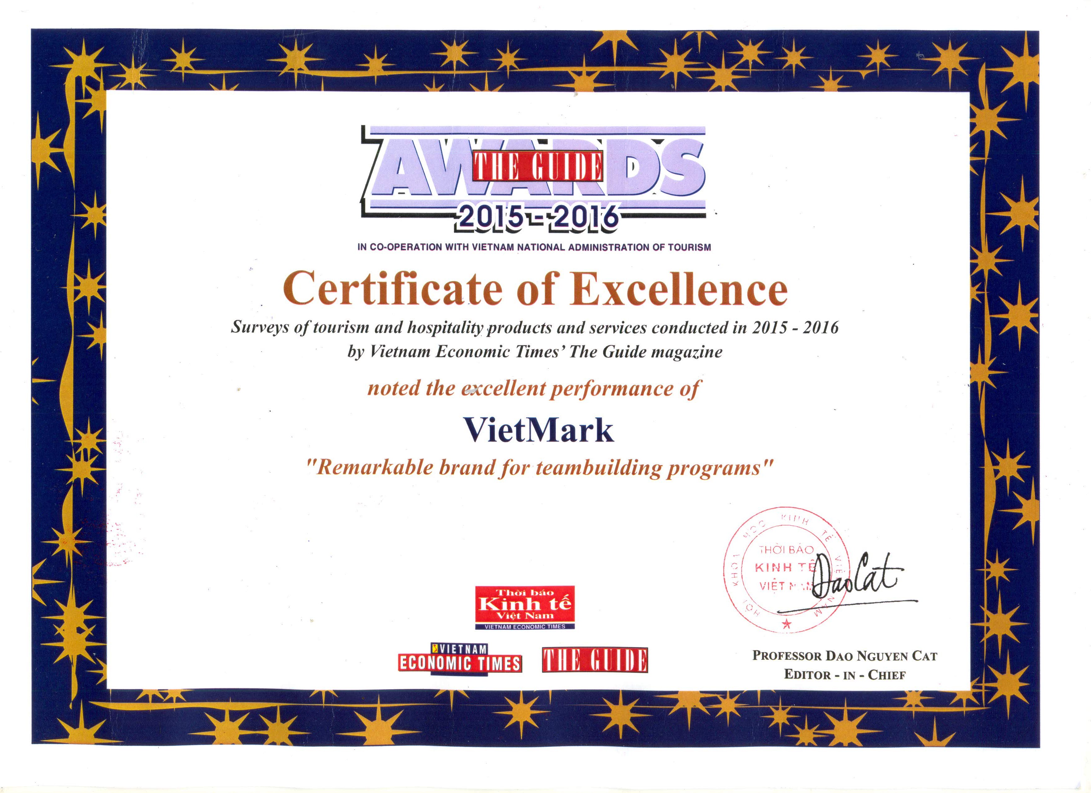 Vietmark received the Guide Awards 2015 - 2016